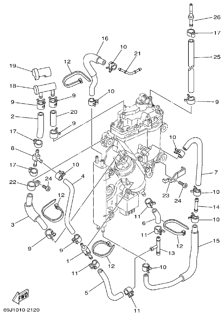Yamaha A1 FUEL INJECTION PUMP 2 parts diagram